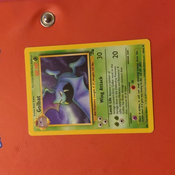 Pokemon 1995 Golbat 1990s Base Set - Picture 5 of 5